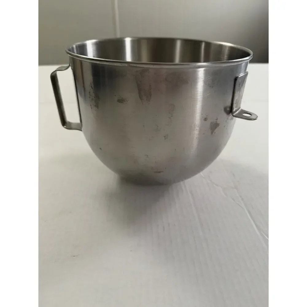 Lot Of 4 Unbranded 5 Quart Stainless Kitchen Aid Style Mixing Bowls